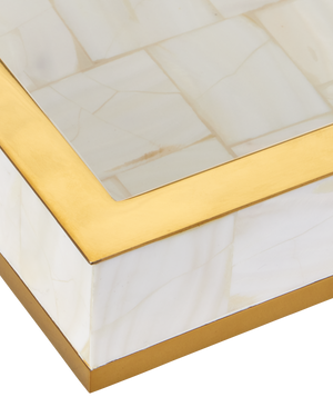 Casey Mother of Pearl Tray Set of 2