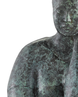 Lady Meditating Bronze