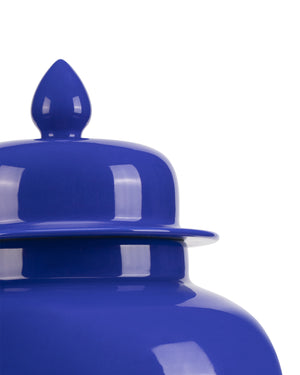 Ocean Blue Large Temple Jar