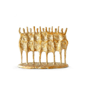 Choras Statue, Metal with Gold Leaf Finish  | Choras Collection | Villa & House