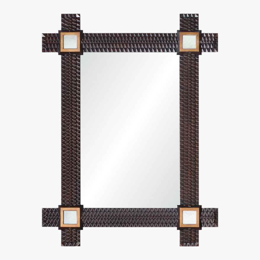 Dutch Brown & Antiqued Mirror