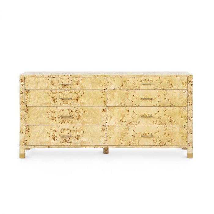 Cole Large 8-Drawer, Burl | Cole Collection | Villa & House