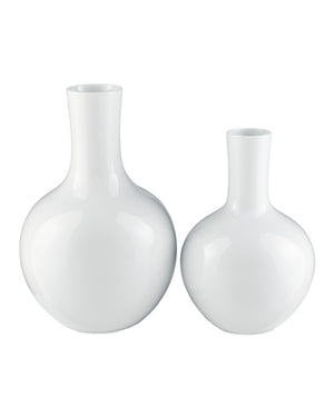 Imperial Small Gourd White Vase