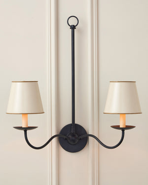 Tole Ivory Tapered Chandelier Shade