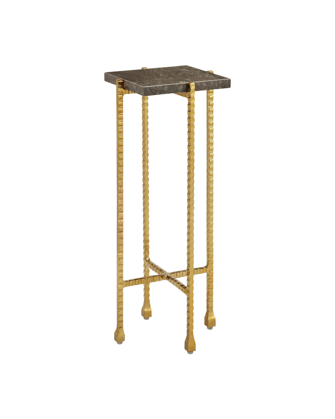 Flying Marble Gold Drinks Table