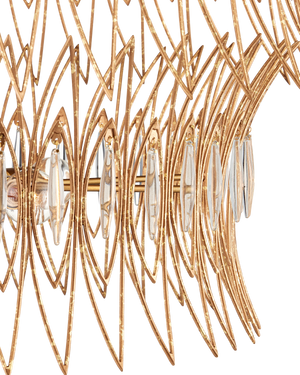 Marquise Medium Gold Chandelier
