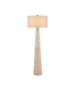 Birdsong Whitewash Floor Lamp