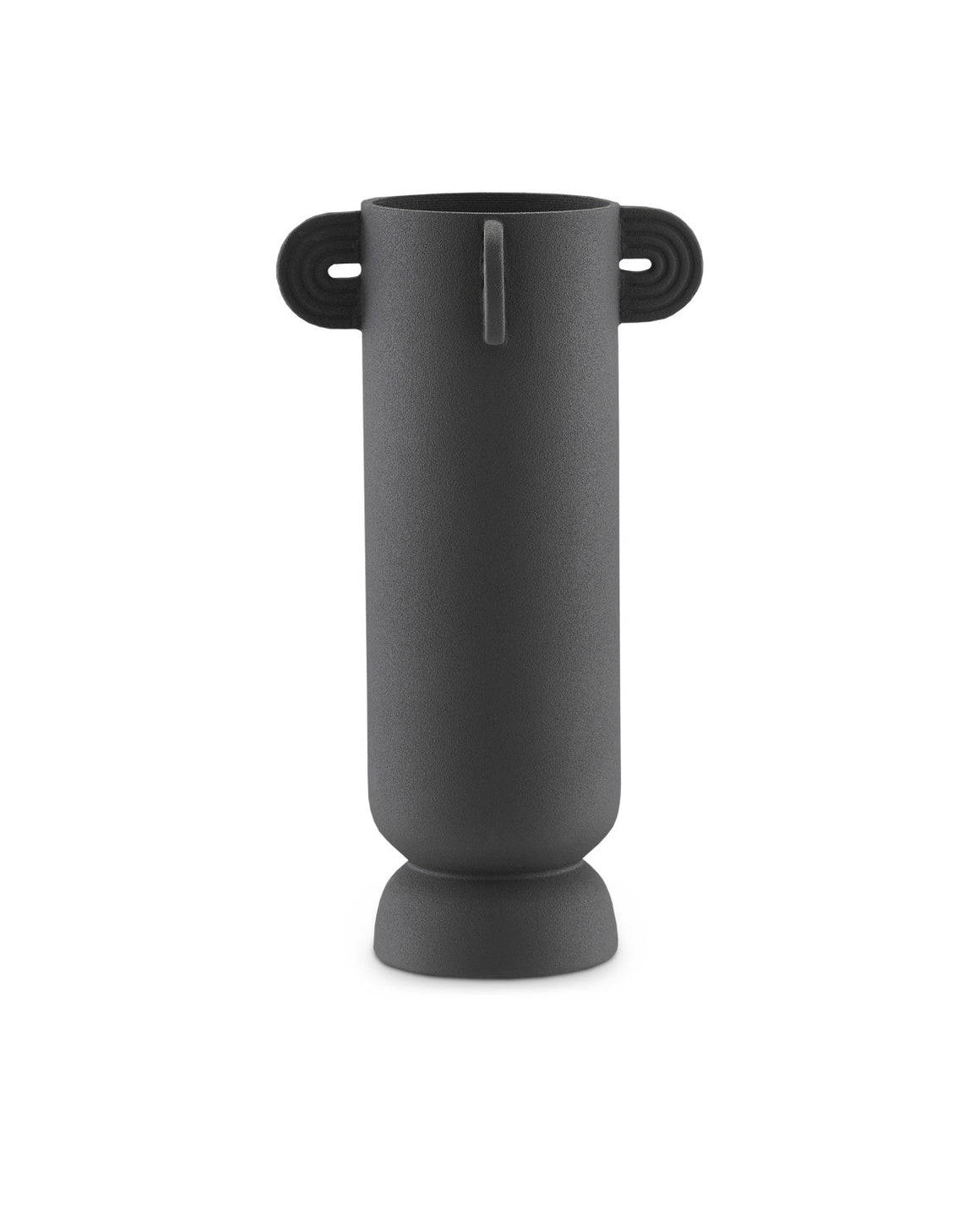 Happy 40 Tube Black Vase