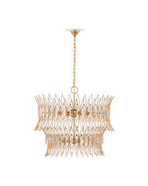 Marquise Medium Gold Chandelier
