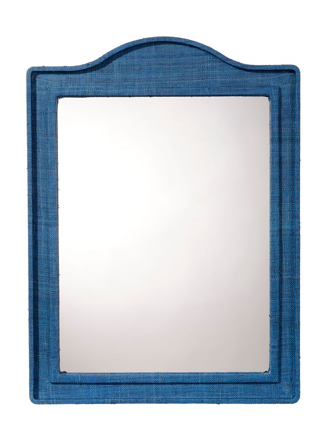 Hilltop Raffia Arch Wall Mirror, Indigo