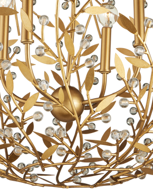 Secret Garden Gold Orb Chandelier