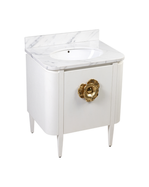 Briallen 30" White Vanity with Oval Undermount Sink
