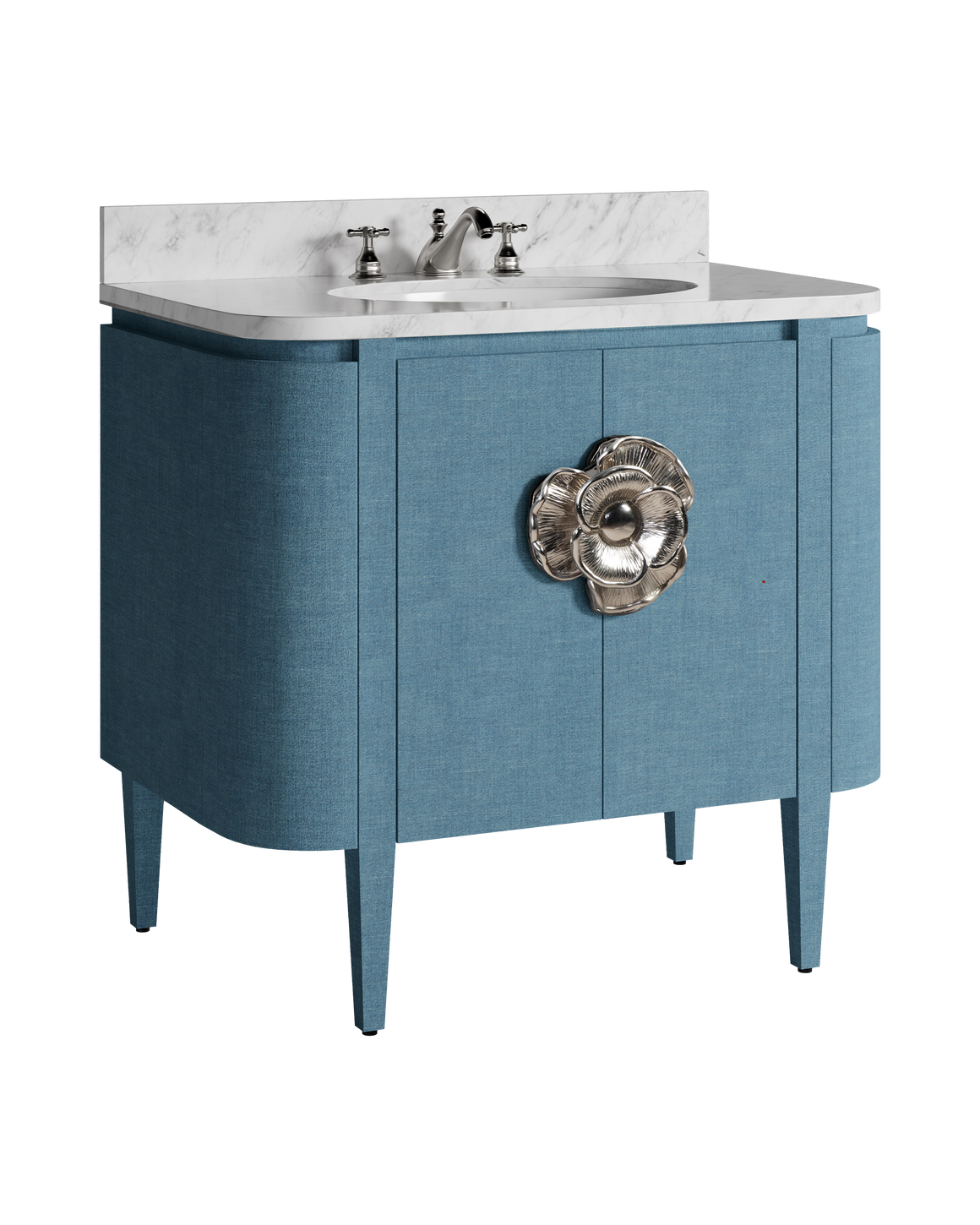 Briallen 36" Blue Vanity with Oval Undermount Sink
