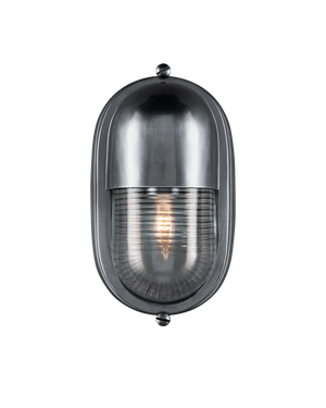 Maritime Silver Outdoor Wall Sconce