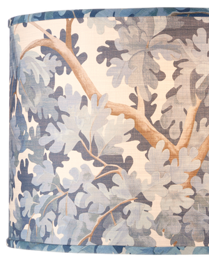 Woodland Blue Drum Lamp Shade