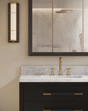 Verona 36" Black Vanity with Rectangular Undermount Sink