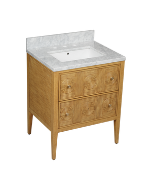 Santos 28" Sea Sand Vanity with Rectangular Undermount Sink