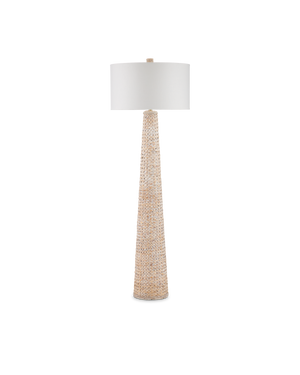 Birdsong Whitewash Floor Lamp