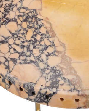 Freya Purple Breccia Accent Table