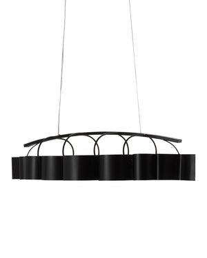 Marchfield Black Rectangular Chandelier