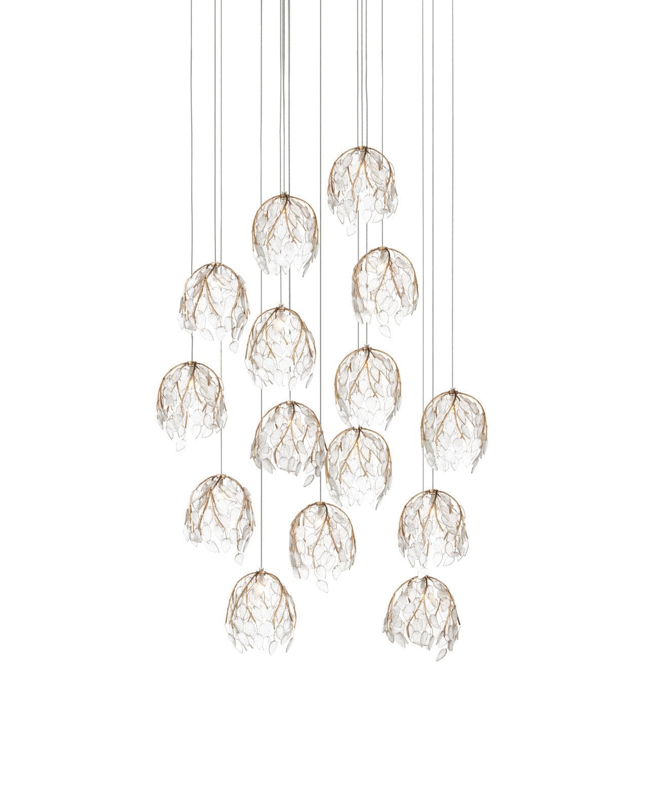 Banyan 15-Light Round Multi-Drop Pendant