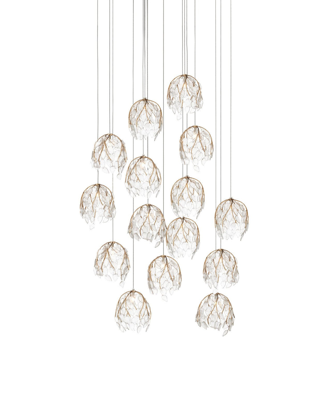 Banyan 15-Light Round Multi-Drop Pendant