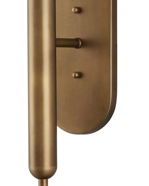 Barbican Double-Light Brass Wall Sconce