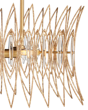 Marquise Oval Gold Chandelier