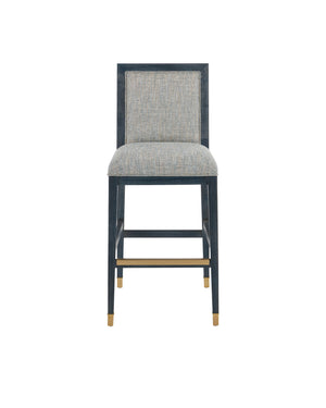 Santos Vintage Navy Bar Stool, Barrett Dusk