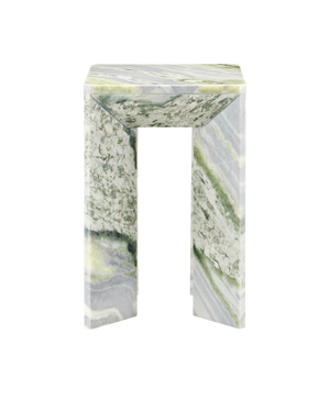 Minerale Green Onyx Accent Table