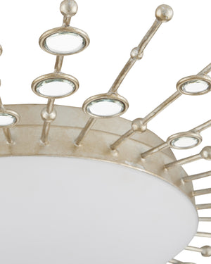 Planisphere Silver Flush Mount