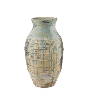 Ragusa Large Antique Blue Drip Urn