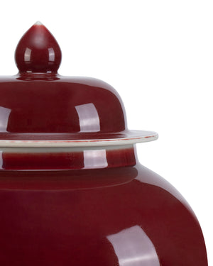 Oxblood Large Temple Jar