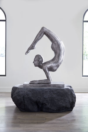 Handstand Scorpion Sculpture, Aluminum