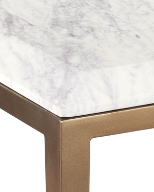 Oblique Marble Side Table