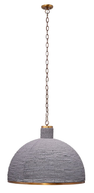 Big Sur 1-Light Beaded Chandelier, Slate Blue