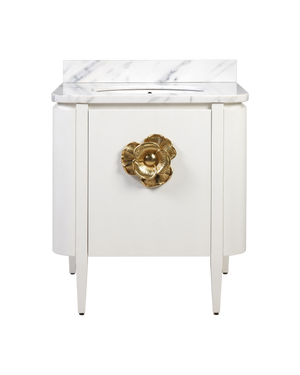Briallen 30" White Vanity with Oval Undermount Sink