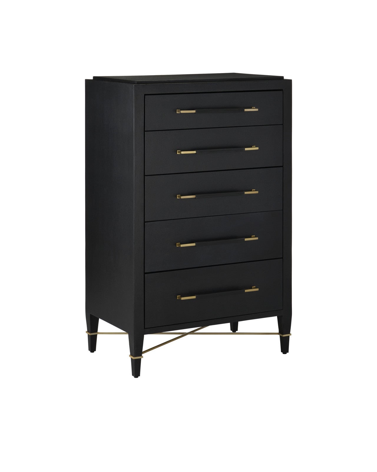 princess polly baby blue dress Currey & Company Verona Black Five-Drawer Chest