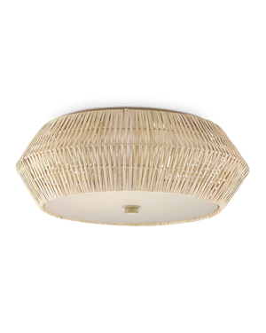Antibes White Flush Mount