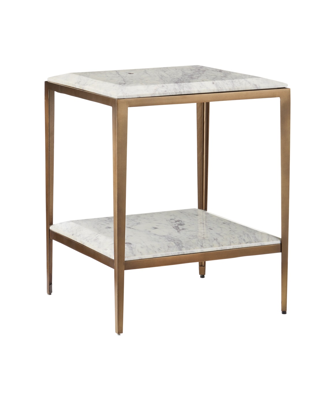 Oblique Marble Side Table