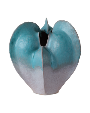 Free-Form Blue Vase