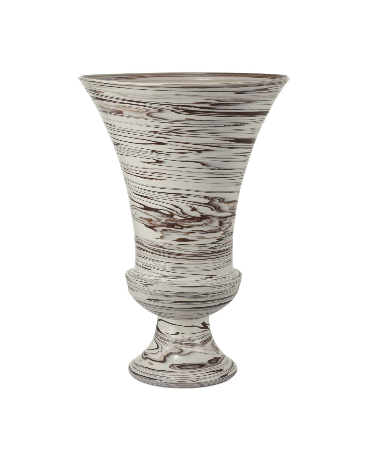Jejune Beige Large Footed Vase