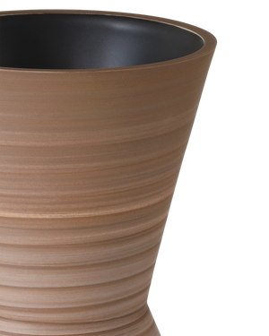 Happy 80's Brown & Pale Blue Vase Set of 2