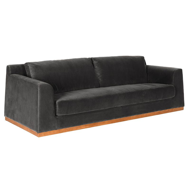 Seville Sofa, Grey Velvet
