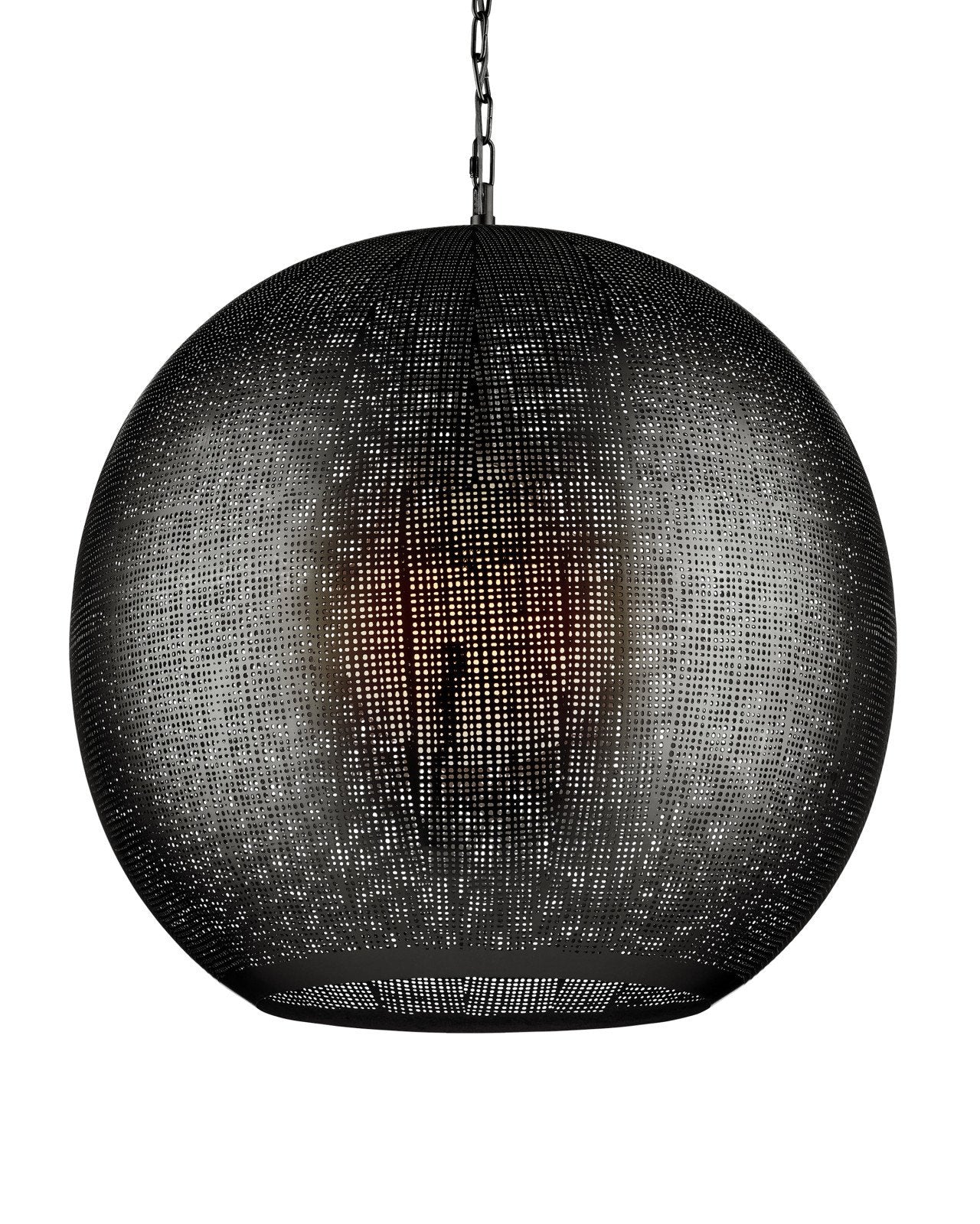 Buckram Black Orb Pendant