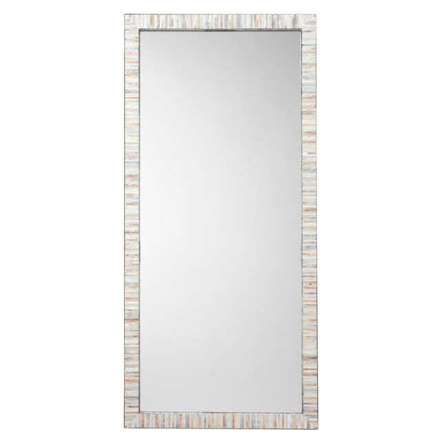 Heron Mother of Pearl Rectangle Floor Mirror