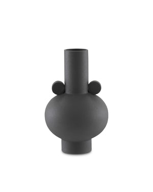Happy 40 Round Black Vase