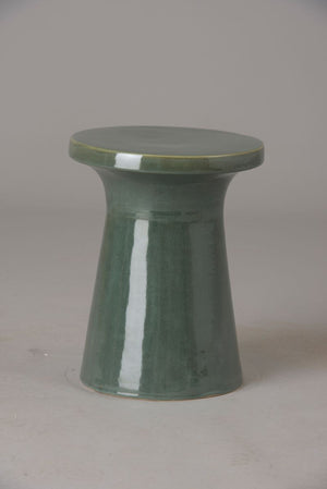 Round Peg Garden Stool- Green Kelp