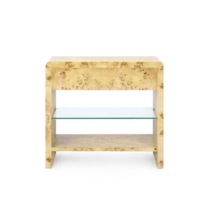 Emil 1-Drawer Side Table, Burl | Emil Collection | Villa & House