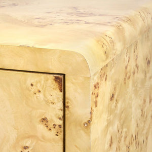Emil 1-Drawer Side Table, Burl | Emil Collection | Villa & House